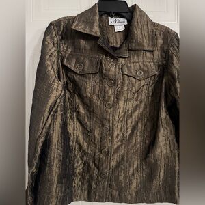N Touch Sz 8 Bronze Brown Lightweight Jacket EUC😊😊